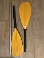 Kanusport.ch Doppelpaddel zerlegbar gelb schwarz