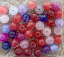 Glasperlen Mix, 8mm, ca 40 Stück