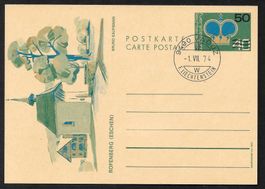 Liechtenstein Postkarte 78 Roffenberg ET Vaduz 1.7.1974
