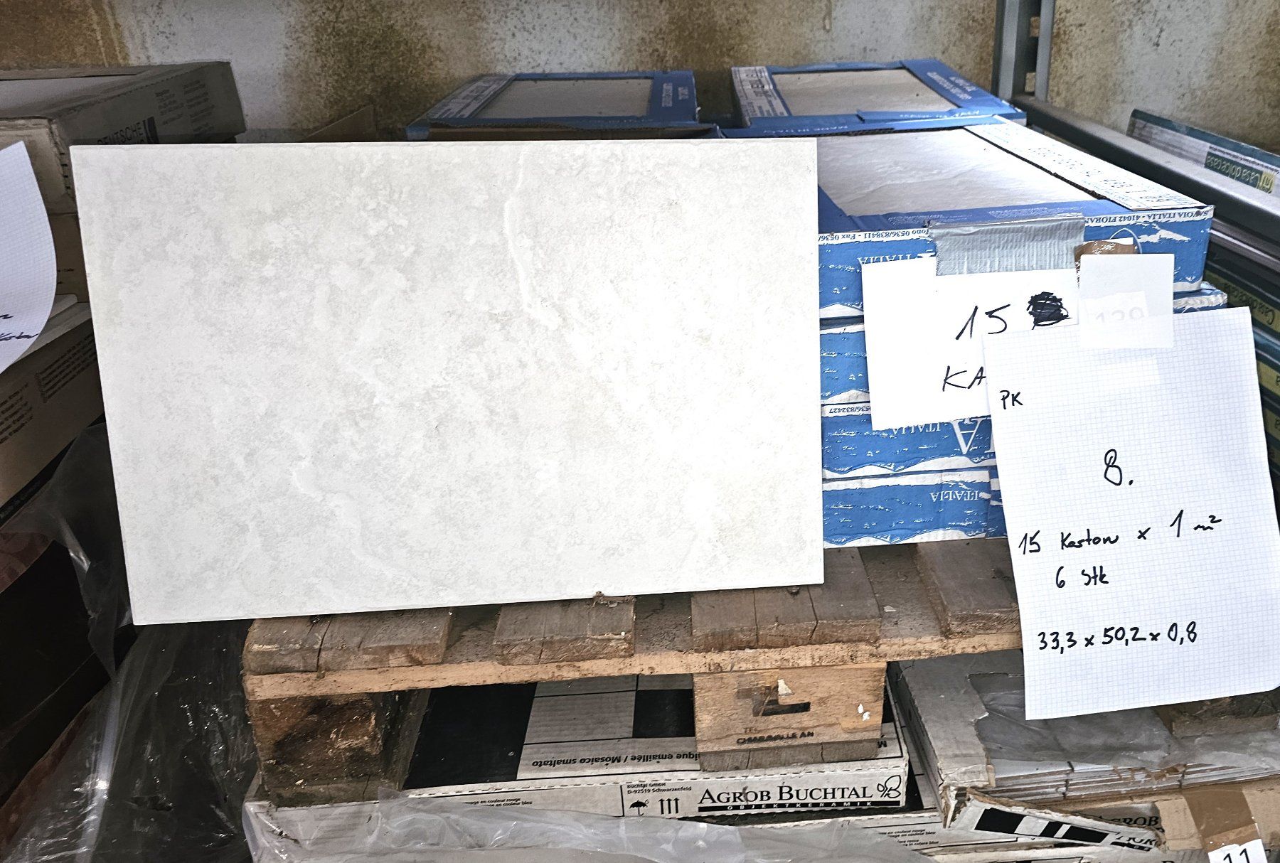 Bodenbeläge: Boden/Wandplatten 33.3x50.2  /PK8 – Neu und originalverpackt aus Diessenhofen von Osio