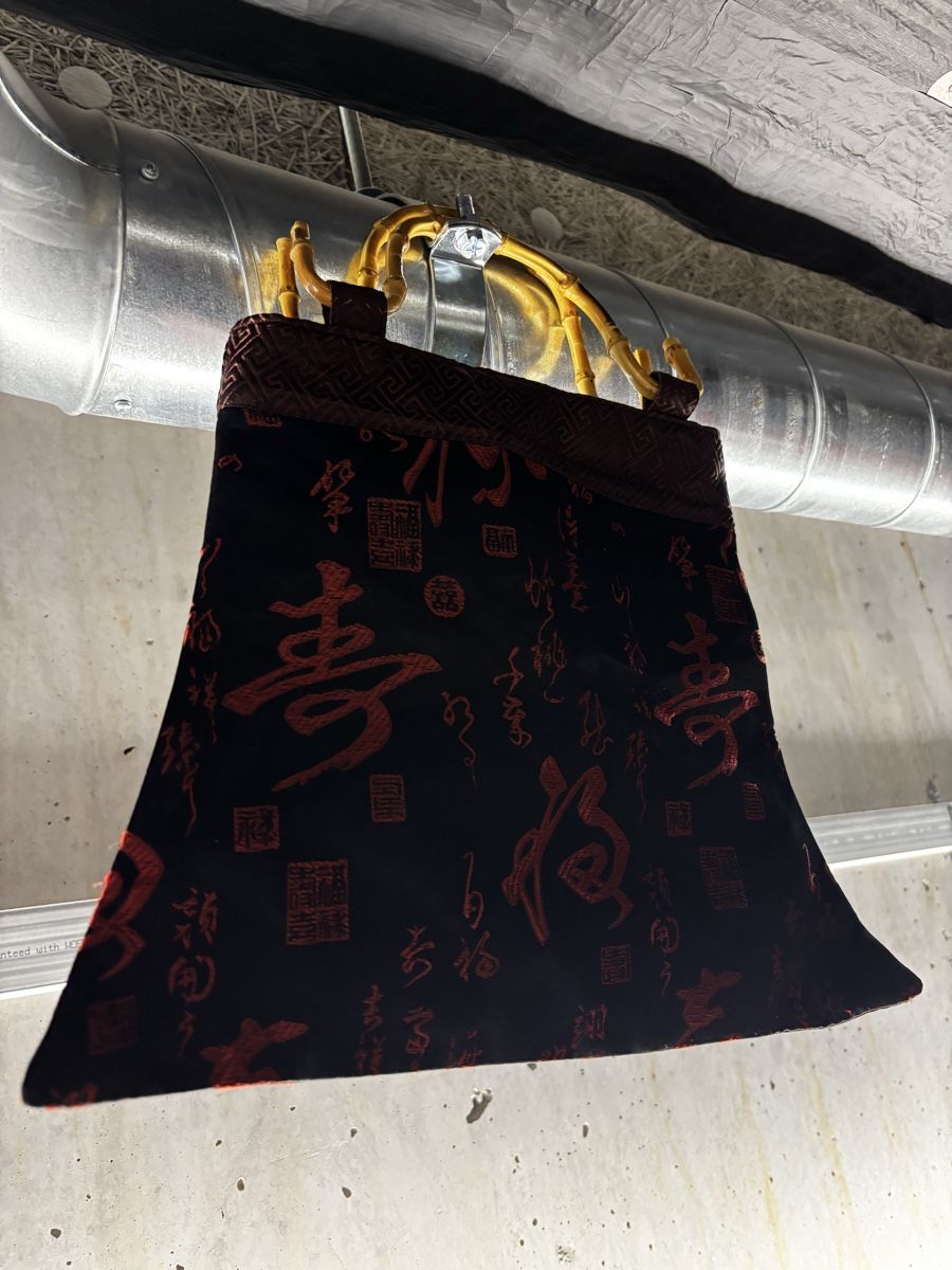 Borse da donna: Asiatische Handtasche mit Bambusgriffen – Nuovo (secondo la descrizione) da Zürich venduto da engebrunau 1