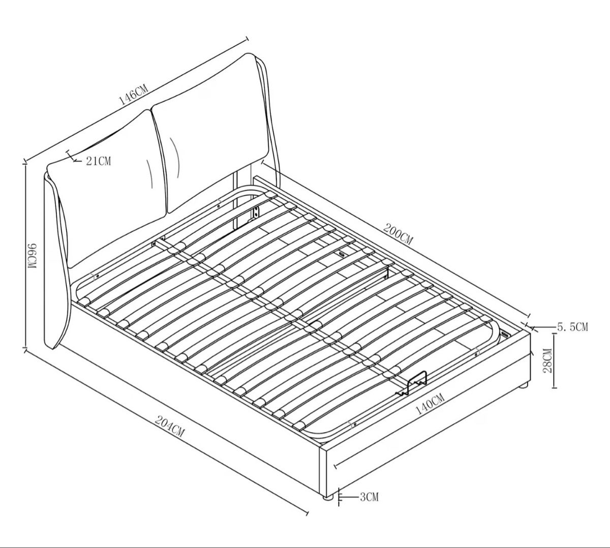 Betten: Tolle Bett 140x200 – Gebraucht aus Oberwangen TG von Bash-B 1