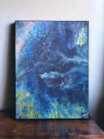 Original Acrylgemälde „Blauer Schmetterling“ 30x40
