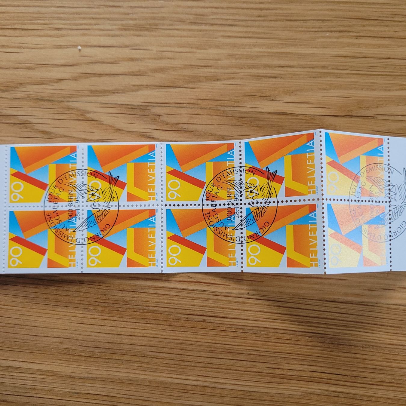 Alle Briefmarken: Carnet De Timbre /  Markenheftchen  Bern 1995 – Gebraucht aus Biel/Bienne von Destockweb 1