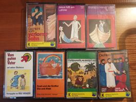 Kassetten Biblische Geschichten für Kinder 7 Stück