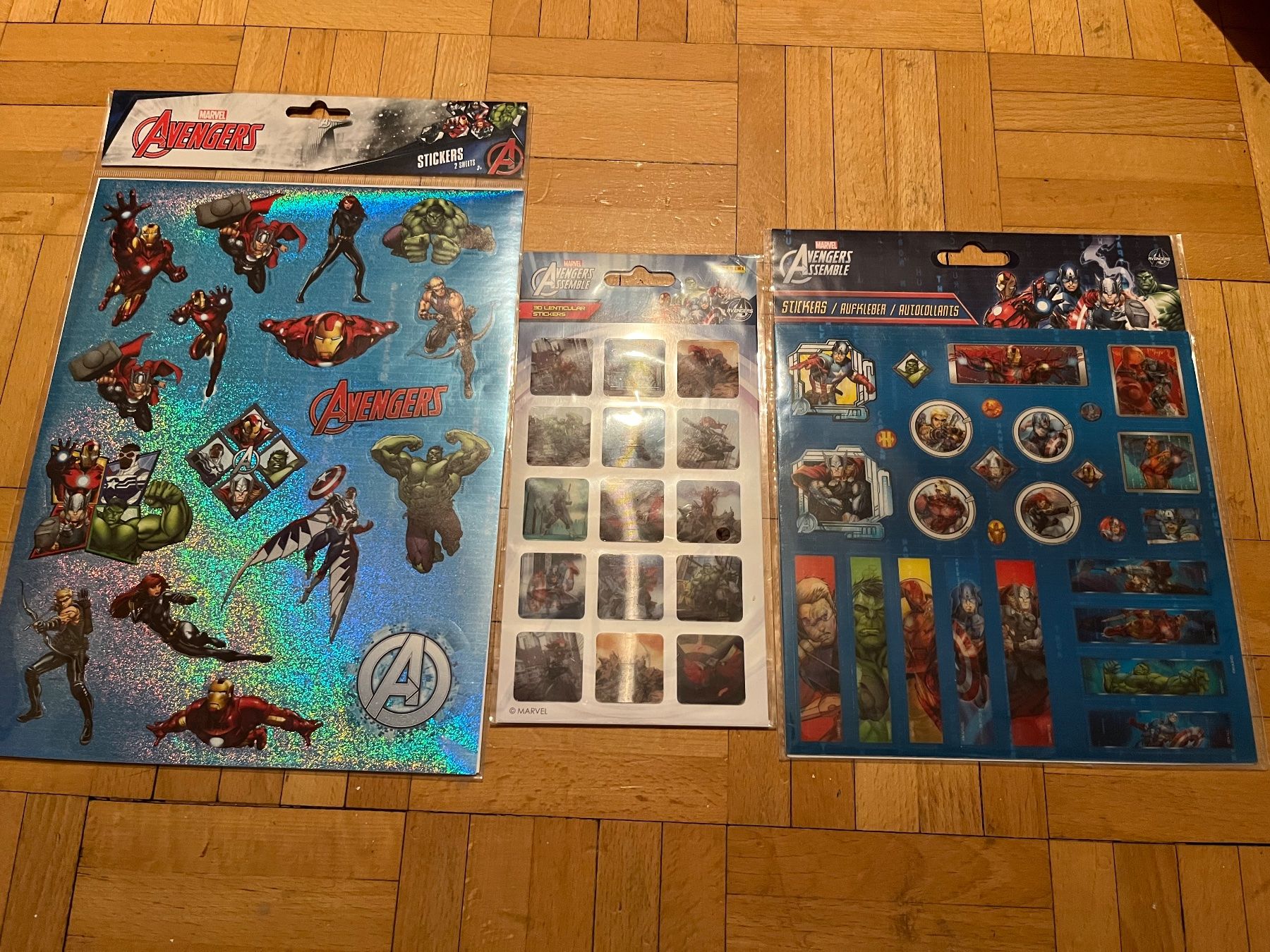 Aufkleber: 3x Marvel Avengers Sticker Sets – Neu und originalverpackt aus Basel von Ruemli17