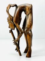 Holz Figur Skulptur Tänzerin Musikerin Afrika c. 1970-1990