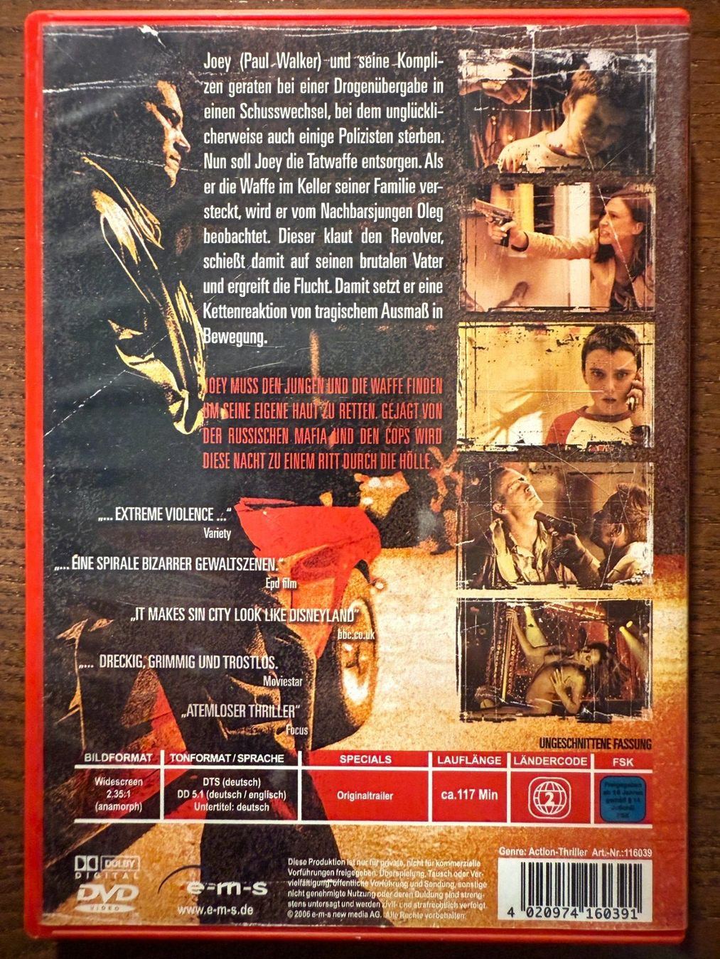 Tutti i DVDs: Running Scared – Usato da Zürich venduto da FilmFreunde 1
