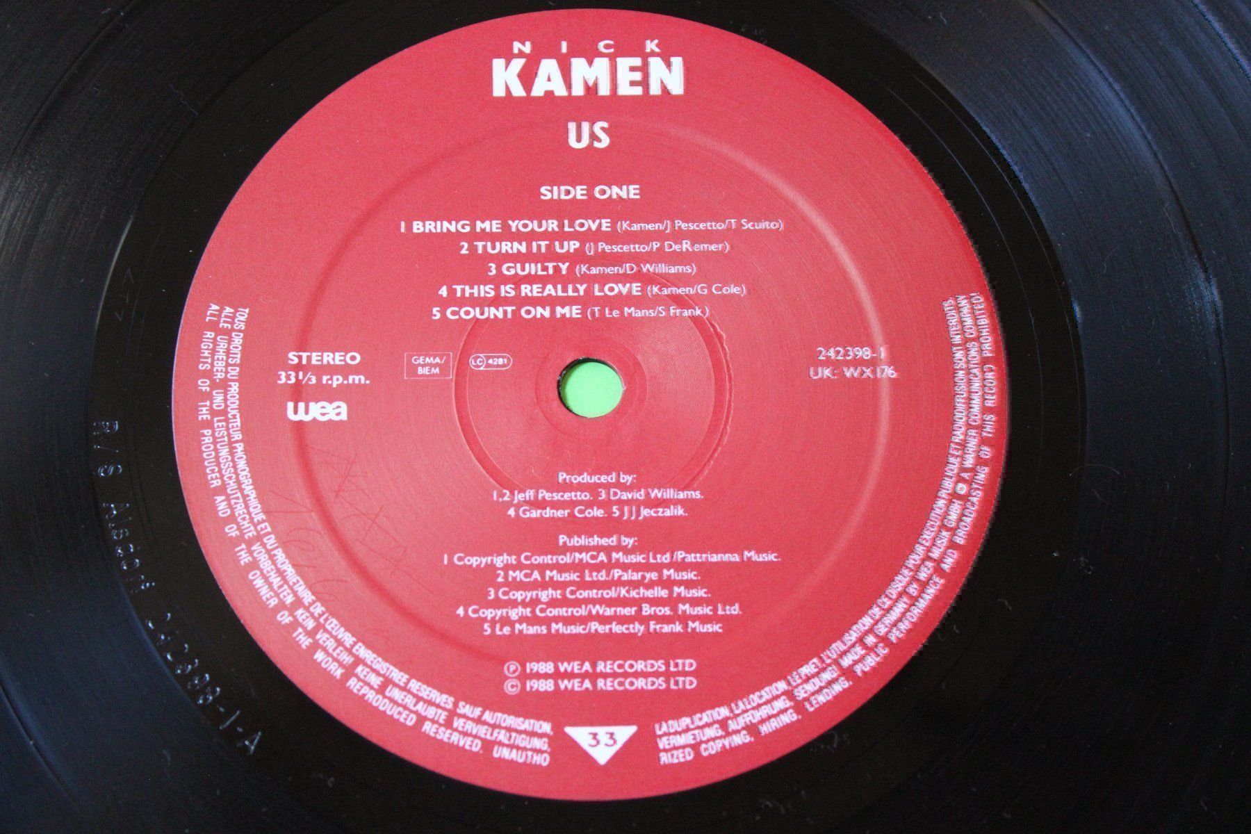 Schallplatten: Nick Kamen - Us LP Vinyl 1988 – Gebraucht aus Tübach von JamesStone 2