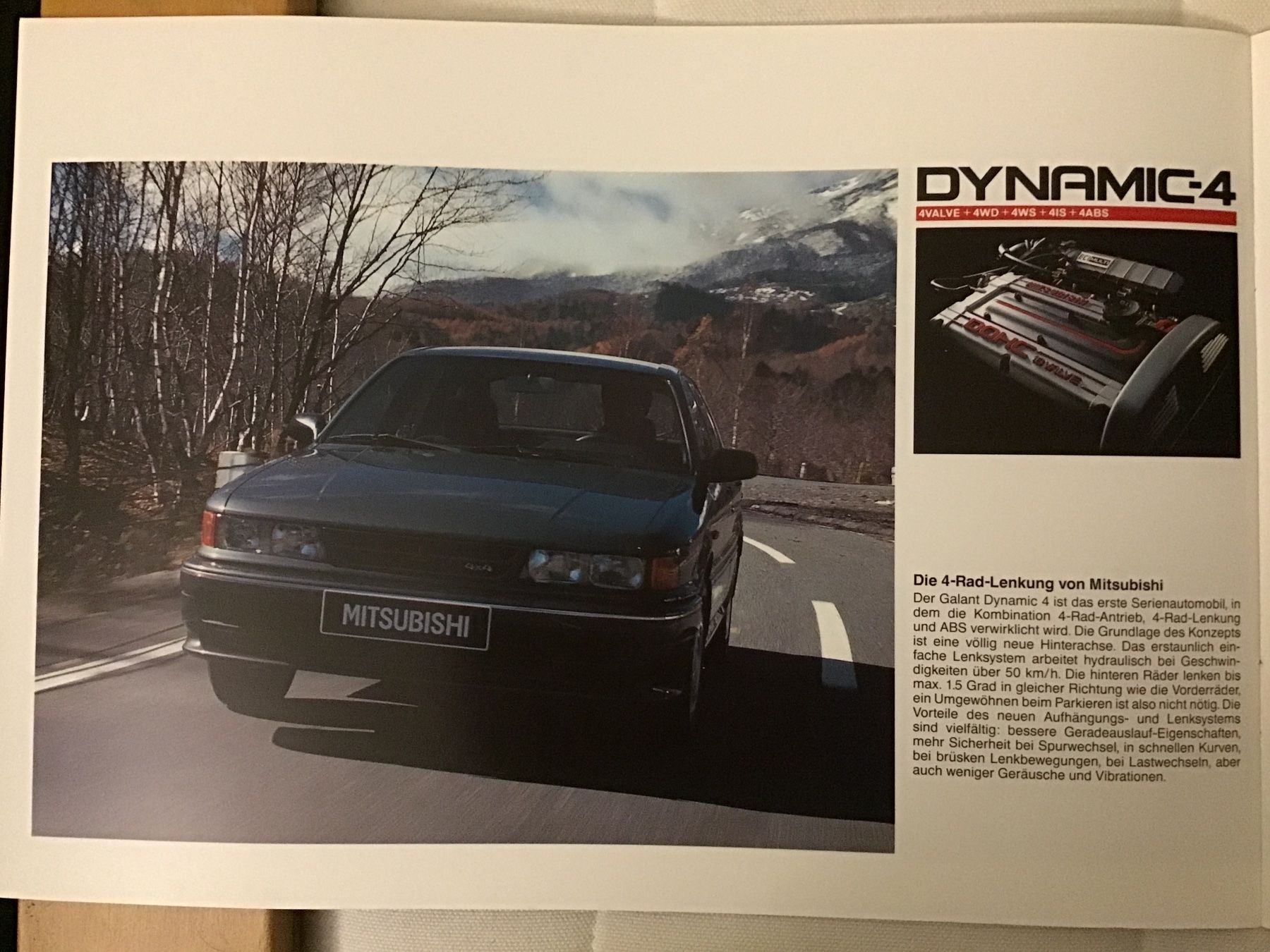 Mitsubishi Documenti: Mitsubishi Galant Hatchback 2000 Dynamic-4 8 Seiten Febr. 90 – Usato da Scherzingen venduto da Starseller62 5