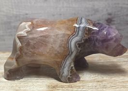 Amethyst-Achat Eisbär 555g
