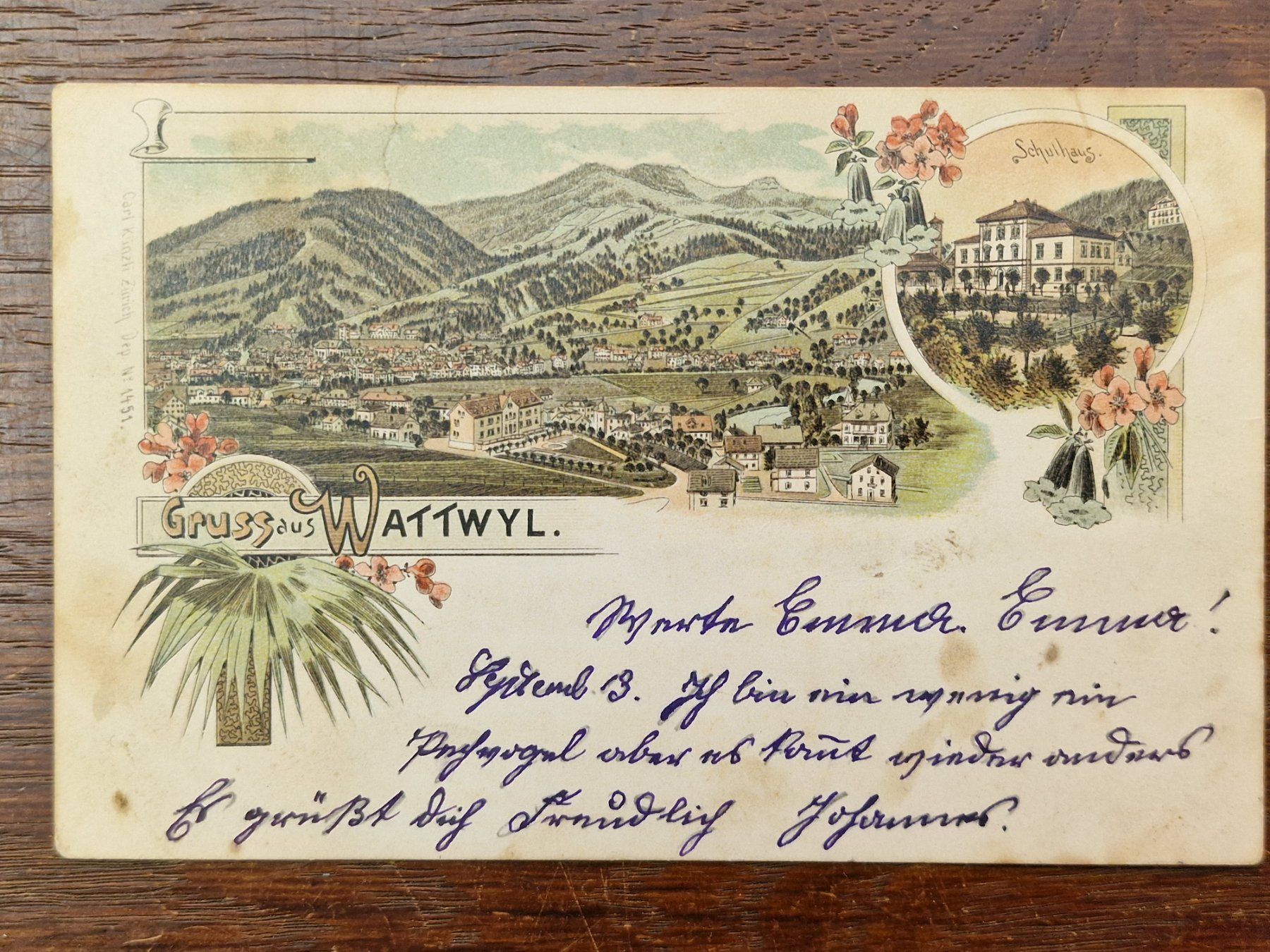 Tutti i francobolli: CH Lithographie WATTWYL 13.9.1900 mit Feldpoststempel – Usato da Aesch LU venduto da briefmarken.uray