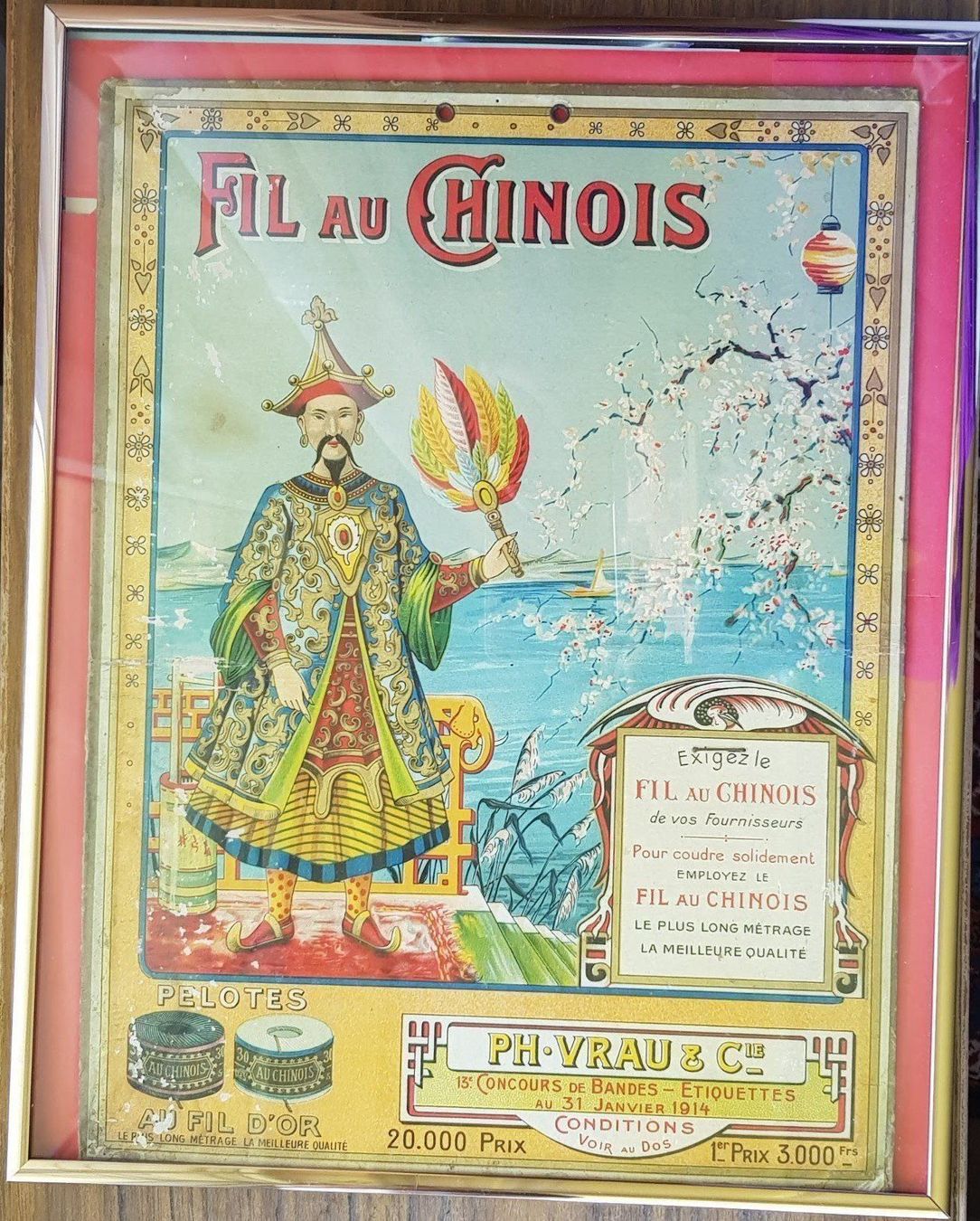 Poster & Bilder: Plakat antik - Werbung Seidenfaden China – Gebraucht aus Mörschwil von antiksalon21 3