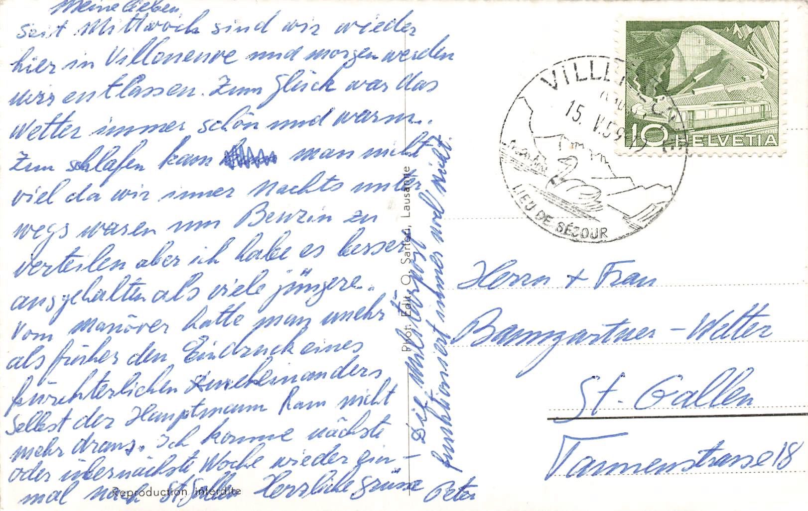 Cartoline postali: Villeneuve – Usato da Biasca venduto da Blenio71 1