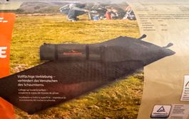 Selbstaufblasende Liegematte / Campingmatte 66x188m schwarz