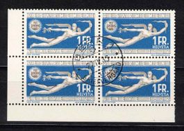 1932 Abrüstungskonferenz 1Fr. Nr.190 im 4er-Block ʘ