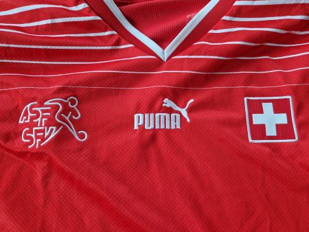 Fussball-Trikot Schweiz rot Grösse M