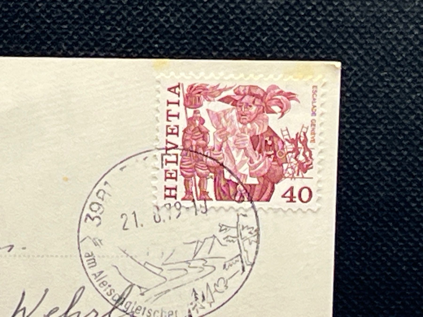 Cartoline postali: Riederalp 1920m (Wallis) – Usato da Widnau venduto da Brusi9 1