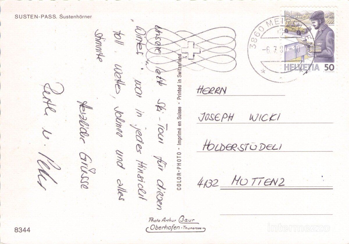 Cartoline postali: Susten BE // Sustenhörner Oldtimer alte Autos – Usato da Basel venduto da intermezzo12 1