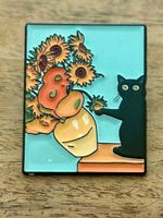 Pin  Katze Gemälde Van Gogh Sonnenblumen