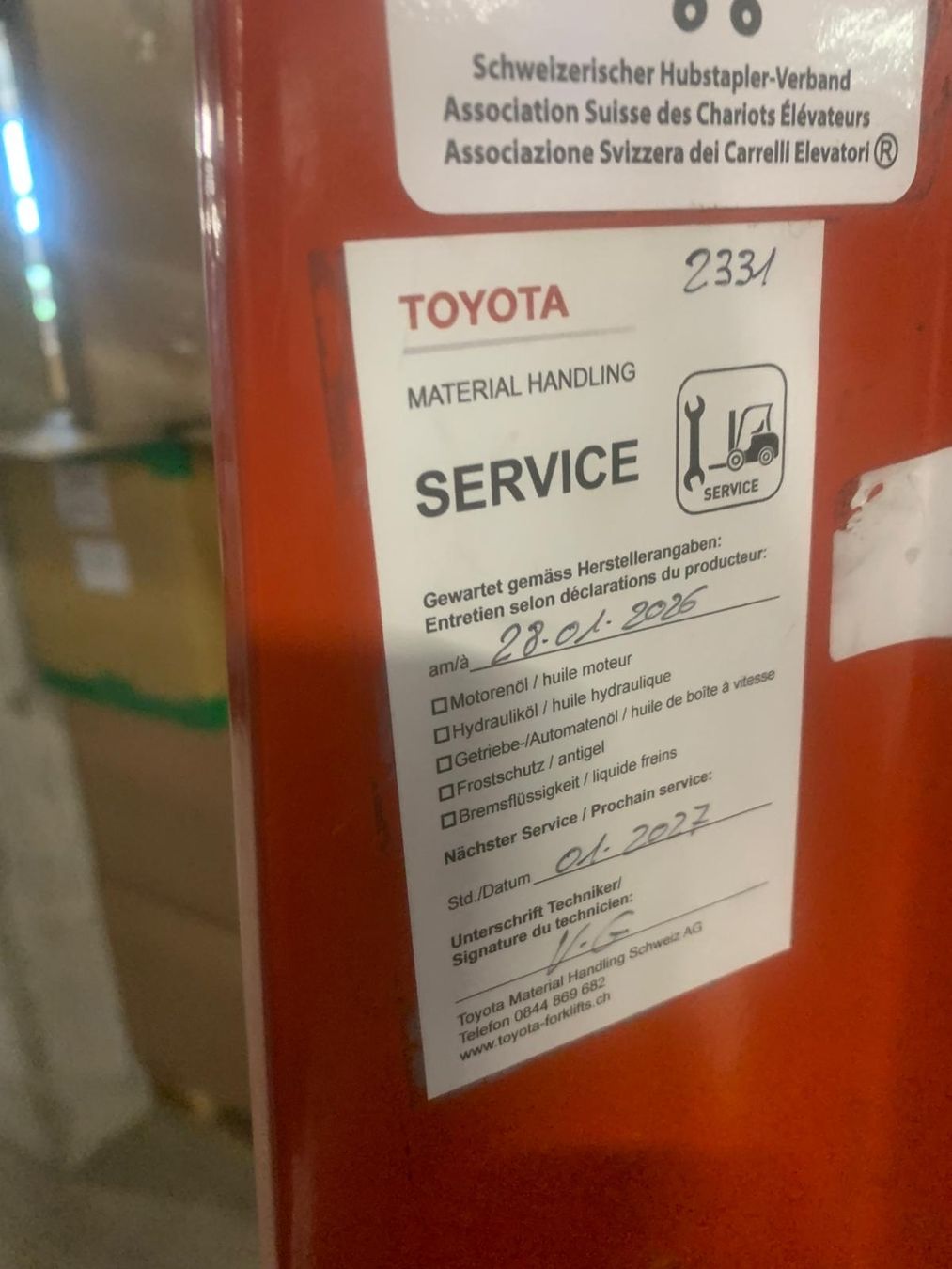 Toyota Carrelli elevatori e a forche: Hochregalstapler BT / TOYOTA – Usato da Subingen venduto da Mogul2 3