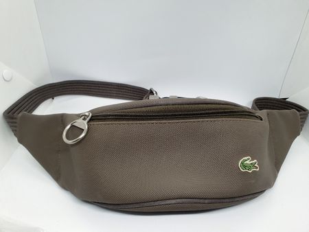 LACOSTE BAUCHTASCHE DARK NOUGAT NEUWERTIG