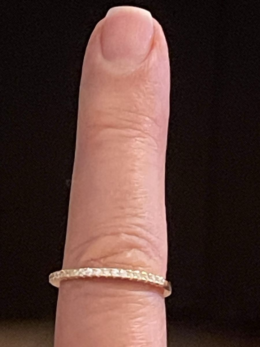 Ringe: Jolie Alliance plaquée or jaune 54 sertie pierres moissanite – Neu (gemäss Beschreibung) aus Kloten von Vermicelles 4
