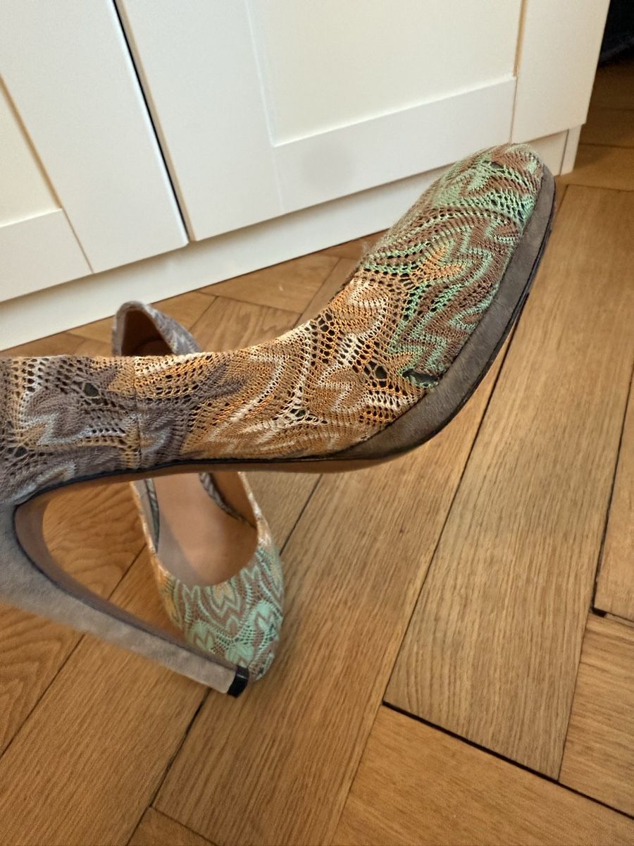 Missoni Scarpe da donna: Missoni Chevron Fabric Pumps / Heels, Gr. 37.5 – Usato da Zürich venduto da MCM11 3