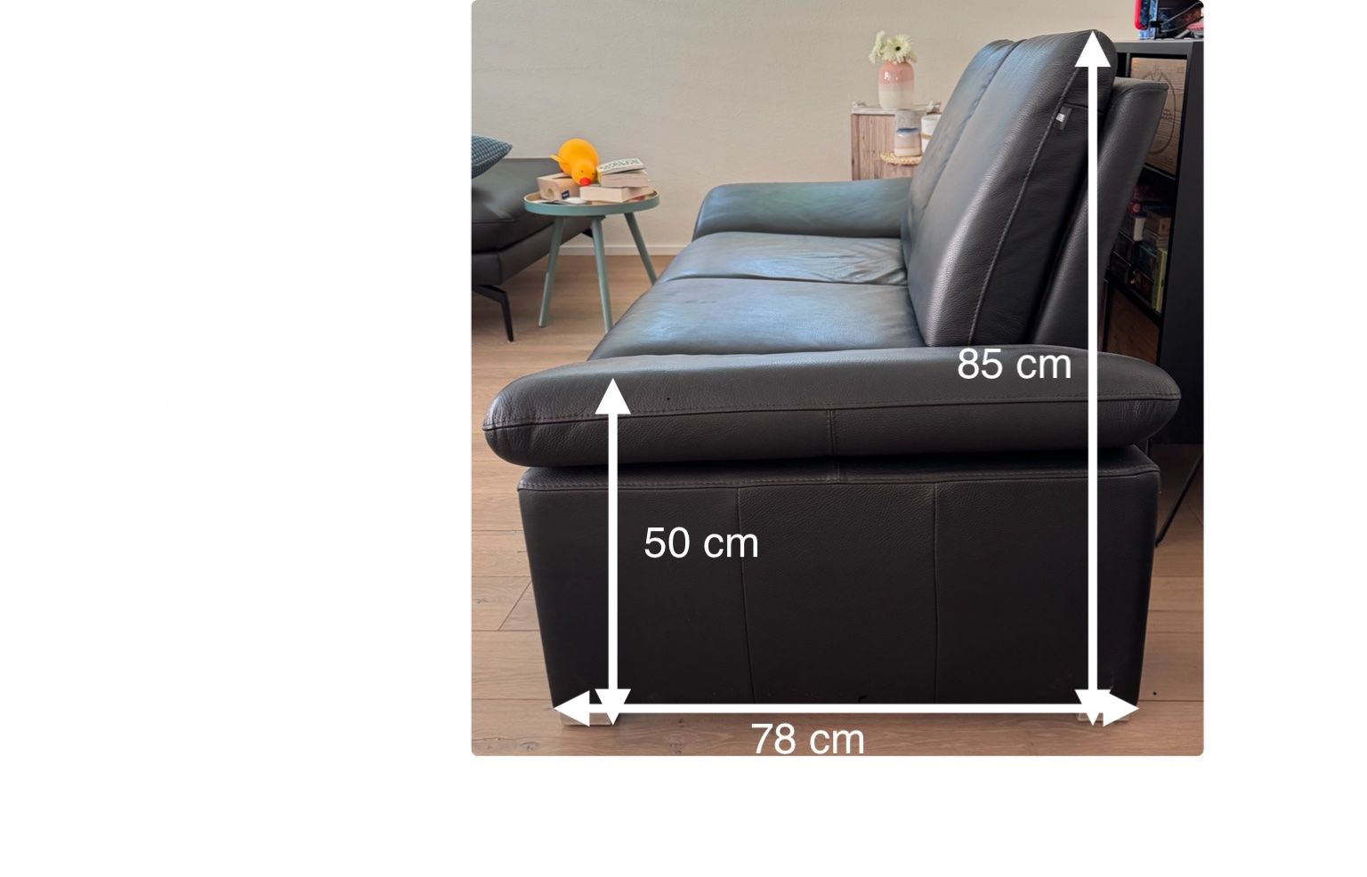 Sofas: Ledersofa schwarz 2-Sitzer – D'occasion à Waldkirch par Fvetsch0 4