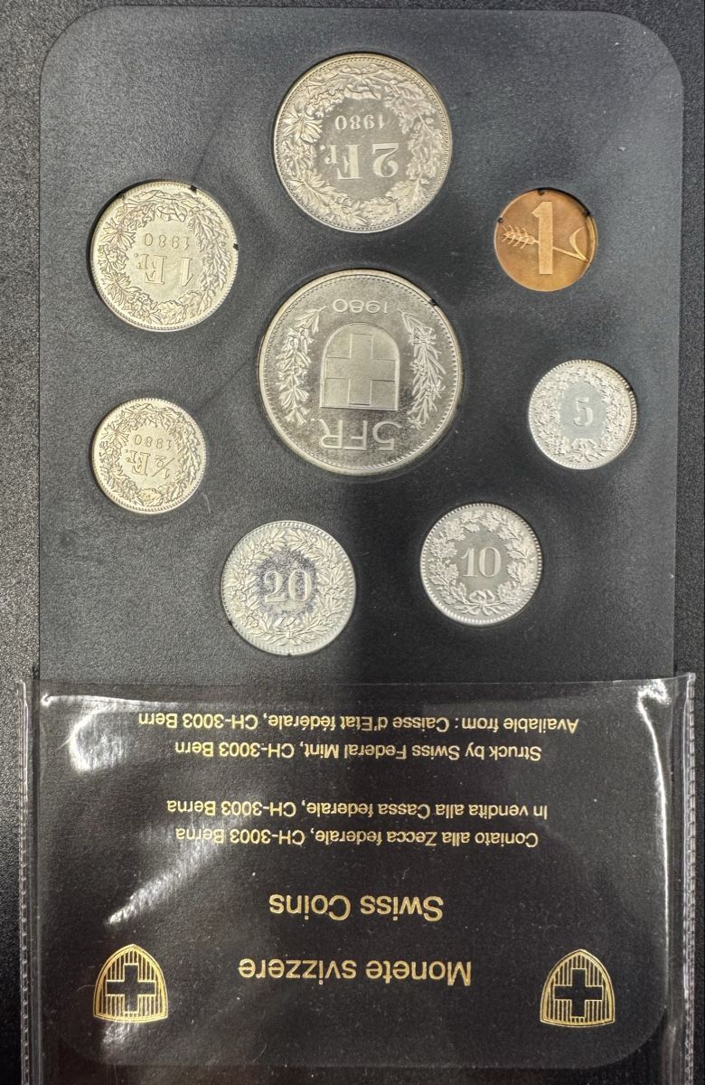 Tutti le monete: Münzsatz 1980 – Usato da Meilen venduto da coins4sale 3