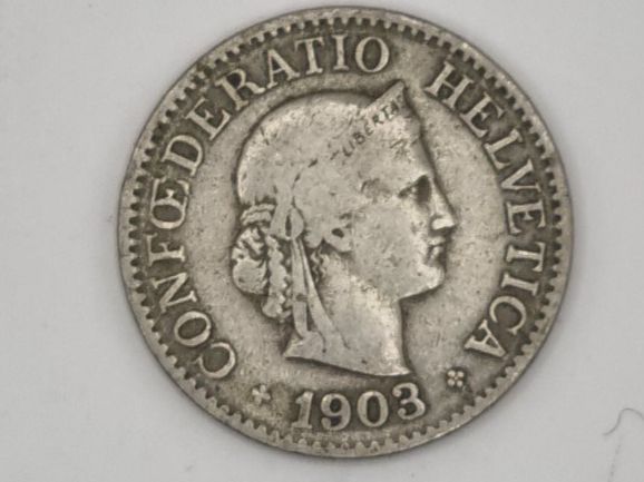 Tutti le monete: 10 rappen 1903 – Usato da Bure venduto da chap981
