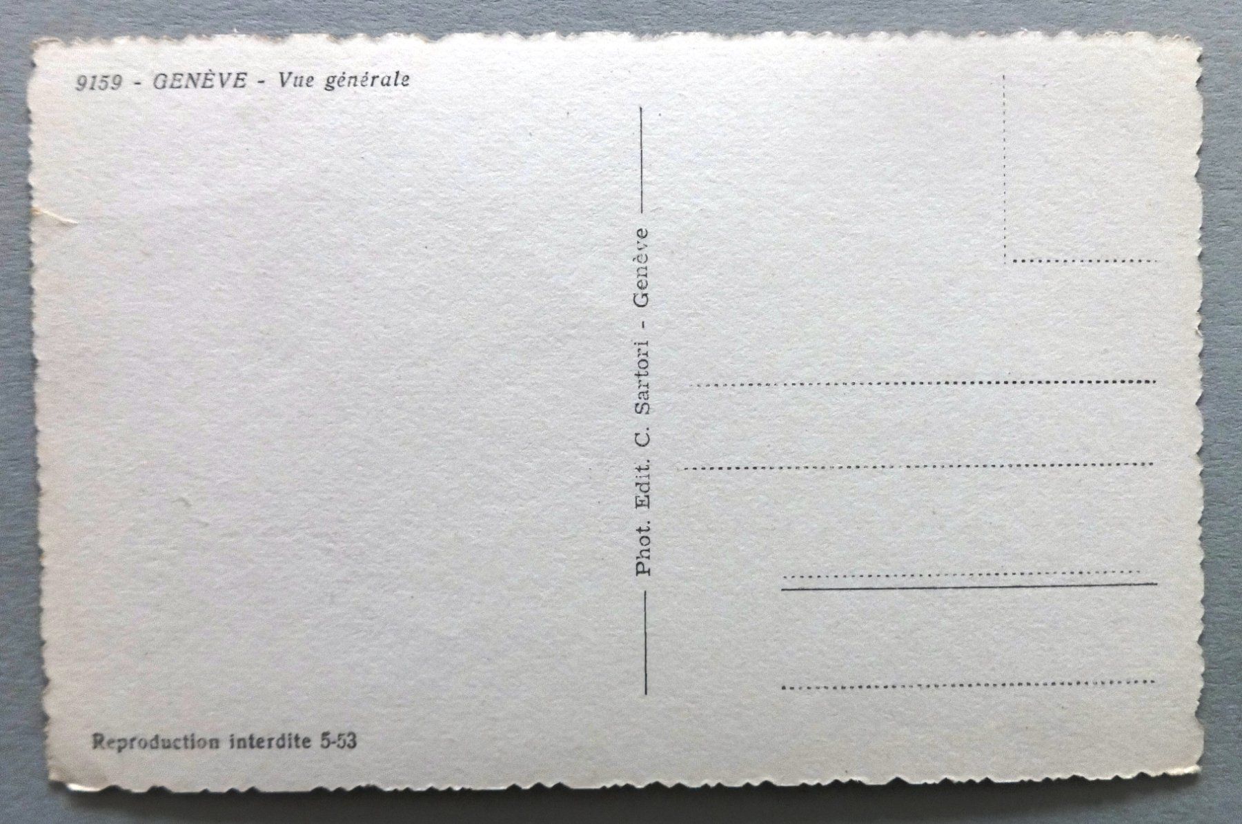 Cartes postales: Genève - Vue générale – D'occasion à Fétigny par Billy2miny 1