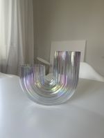 Glasvase farbig schimmernd