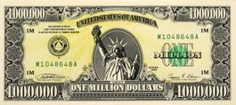 original 1 MILLION DOLLAR BILL 1988 ABNCo
