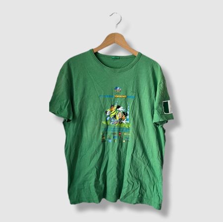 T-shirt vert benetton imprimé rugby Topolino Taille XXL