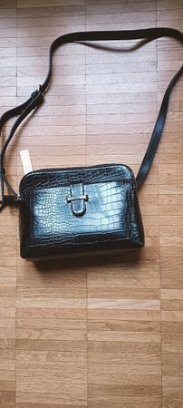 Borsa Anna Field nera effetto cocco - come nuova!