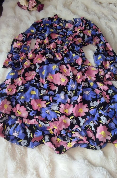 Robe Princesse Bébé Violette à Fleurs