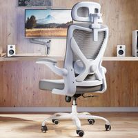 Bürostuhl ergonomisch mit Lordosenstütze Drehstuhl Gaming