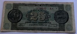 Griechenland 25 Drachmai 1944