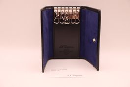 S.T. Dupont Line D Schlüsseletui 6 Haken Leder Neu Schwarz