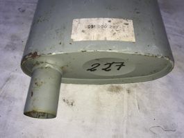 Universal Schalldämpfer Normalstahl ST37 Three Flow Aufbau
