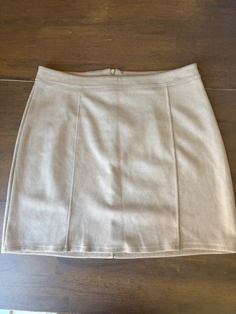 Faux Suede Mini Skirt Size 40