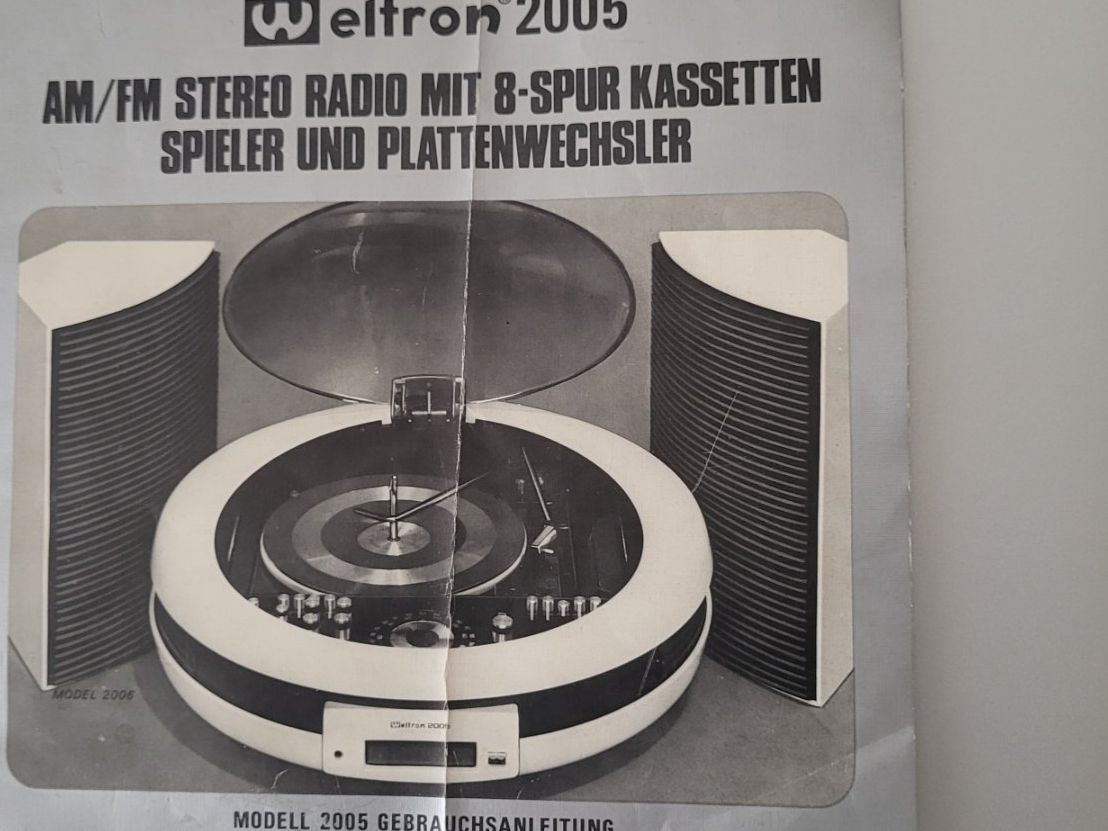 Weltron Tourne-disques: Weltron 2005 mit Fuss. – D'occasion à Bellach par Kebjeer 5