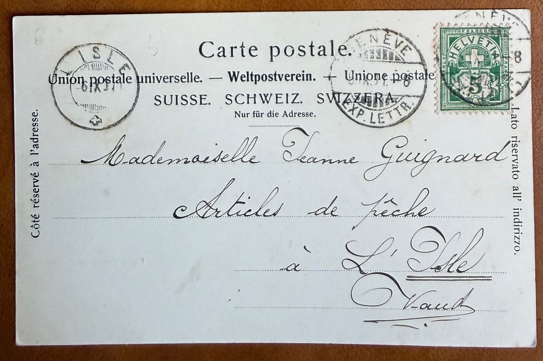 Cartes postales: Genève - Animation 1901 – D'occasion à Lutry par Ediego 1