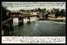 AK Rheinfelden, Gedeckte Holzbrücke über den Rhein