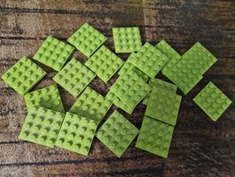 lego 3031 lot de 22 pièces Lime Plate 4 x 4