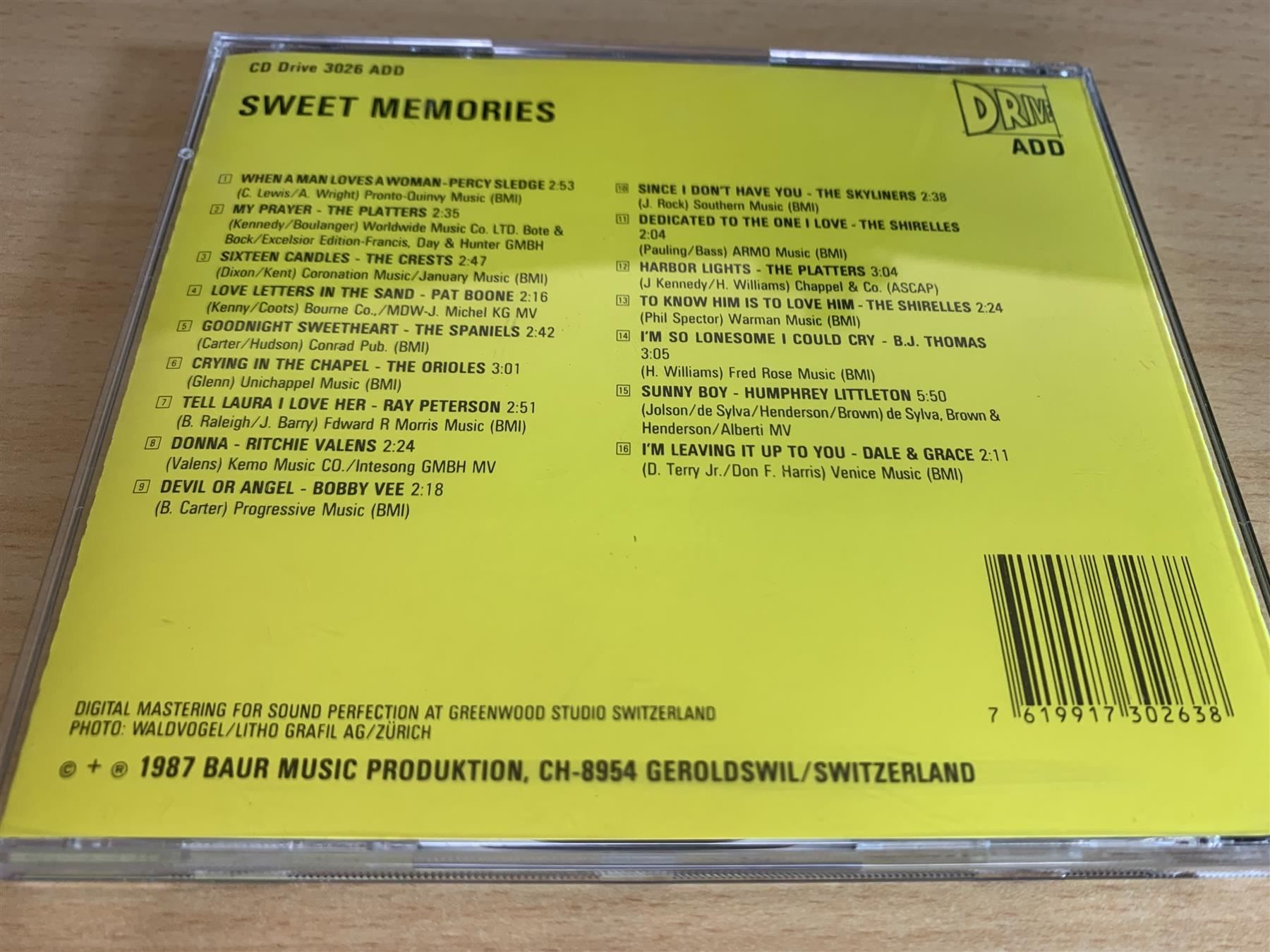 CDs: Various - Sweet Memories – Gebraucht aus Rikon im Tösstal von Alpenmutz 1