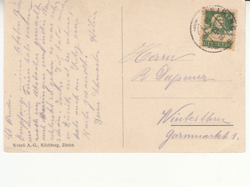 Cartoline postali: Aareschlucht 1923 – Usato da Bürglen TG venduto da StampGraf 1