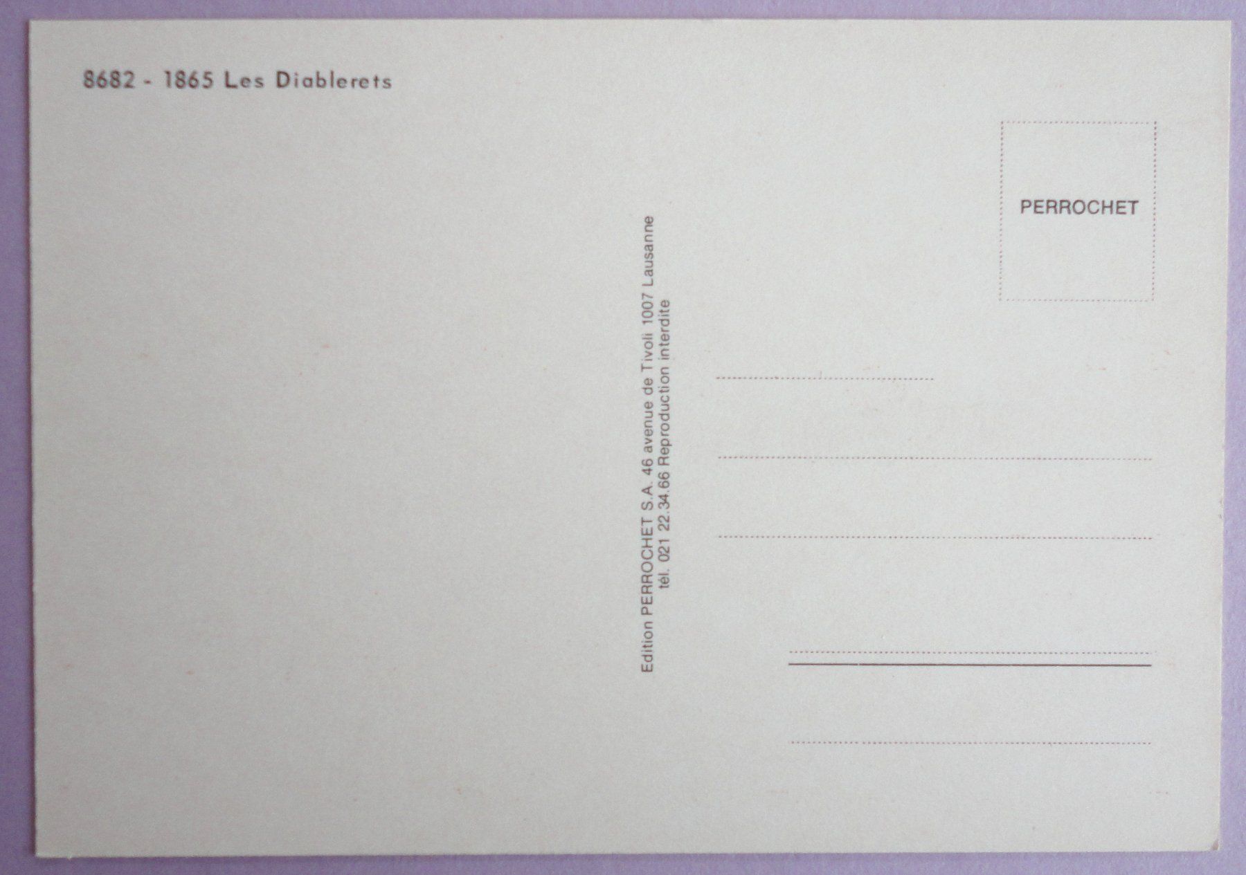 Cartes postales: Les Diablerets – D'occasion à Fétigny par Billy2miny 1