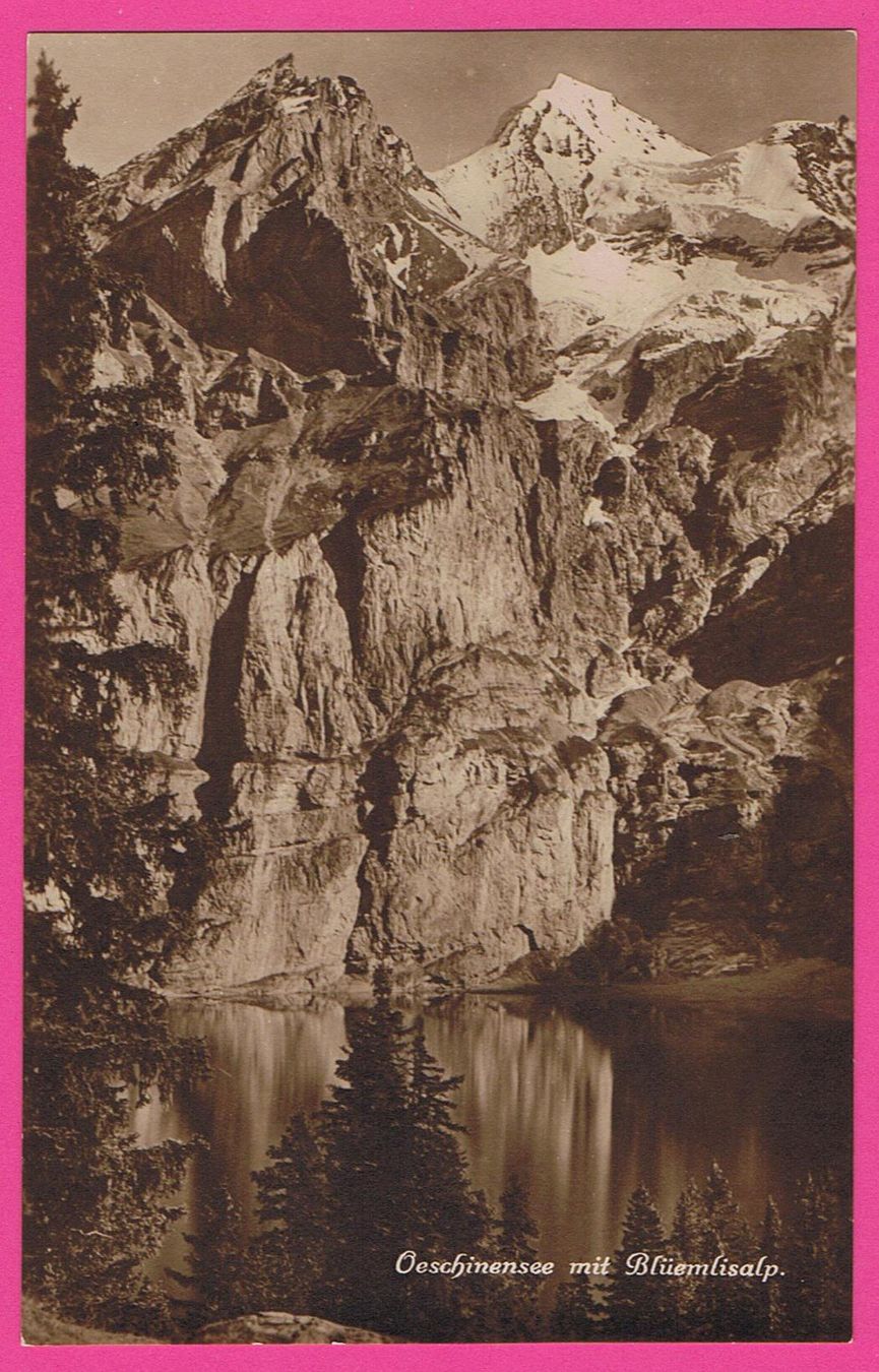Cartoline postali: Oeschinensee mit Blüemlisalp – Usato da Einsiedeln venduto da dillie